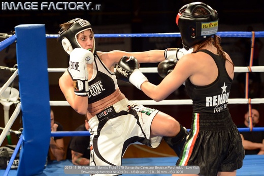 2013-11-16 Vigevano - Born to Fight 1679 Samantha Celestino-Beatrice Porcheddu - Low Kick